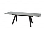 Swish Grey Top Sintered Stone Extendable Dining Table